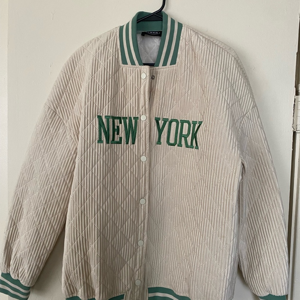 Cider Green and Cream Quilted Jacket